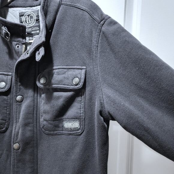 Legendary Goods Button Zip Medium Weight Utility Jacket L Vintage - Picture 9 of 10